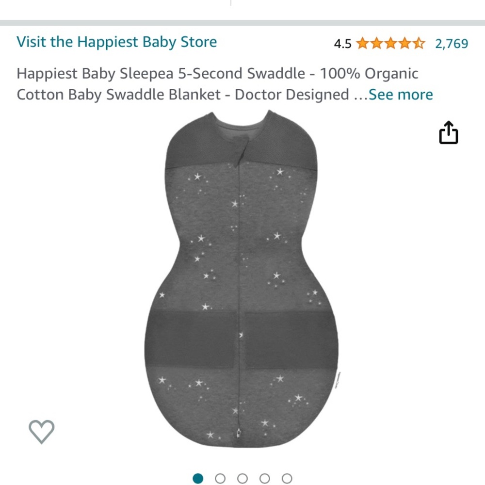 Happiest baby 5 second sleep swaddle